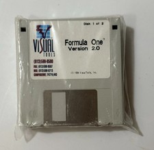 SEALED 8 Disk Vtg Total: 1994 Visual Tools formula One Version 2.0, 3.5