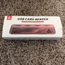 8-Port USB 3.0 SD Card Reader Walnut 5Gbps UHS-I II AST43M picture