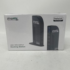 New Plugable UD-ULTCDL USB-C Triple HDMI Monitor Docking Station 100W Charging picture