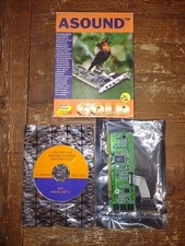 Vtg ASOUND Gold 16-bit ISA Internal Sound Card ALS120 1PH4 032032 Original Box picture