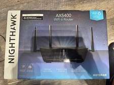 Netgear RAX54-100NAR Nighthawk 6-Stream AX5400 WiFi 6 Router - Black picture