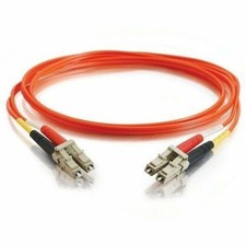 6.6ft(2m) LC-LC 62.5/125 OM1 Duplex Multimode PVC Fiber Optic Cable Orange picture