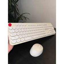 MOFii Sweet Wireless Keyboard & Mouse Combo Retro Cream picture