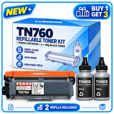 TN760 Refill Black 1Cartridge With 2Bottles For DCP-L2550DW MFC-L2750DW picture