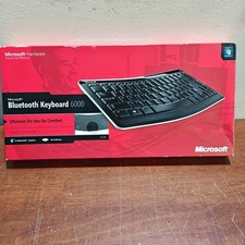 Microsoft Bluetooth 6000 Wireless Keyboard Comfort Curve In Box Caps Lock Button picture