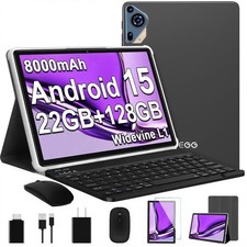 2026 Upgraded Android 15 10.1 Inch Octa-Core with Keyboard , 22GB+128GB+1TB E... picture