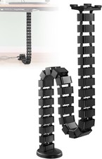 Under Desk Vertebrae Cable Management Fit for Sit Stand Desk, Chain Raceway C... picture
