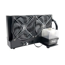 240mm External Liquid Cooling Kit Radiator Pump Reservoir Dual Fan G1/4 12V picture