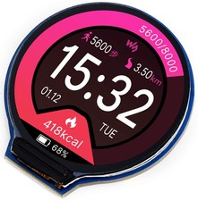 Bicool 1.28inch Round LCD IPS Module 240x240 Resolution 65K RGB Colors SPI picture