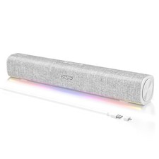 R100 Bluetooth Computer Speakers with Dynamic LED Light, USB Plug & Play White picture