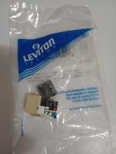 Leviton 41106-RI6 Voice Grade 6P6C Quickport Snap-In Jack - Ivory **Lot of 1 picture