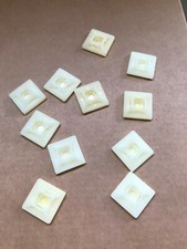 10 pcs/pack Self Adhesive Cable Wire Zip Tie Mounts Clip Wall Holder 20x20mm picture
