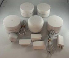 4 Google Nest Wifi A4RAC-1304-25 Mesh Routers &  1 Access Point A4R-H2E Bundle picture