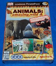 Animals Amazing Wild & Endangered PC & Mac (3 CD Set), New & Factory Sealed picture