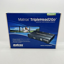 Matrox TripleHead2Go Digital SE T2G-DP3D-IF 3 Monitor Adapter Box Cables picture