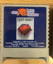 FIGHT NIGHT Cartridge Atari  64K XL/XE  Cart NO Box picture
