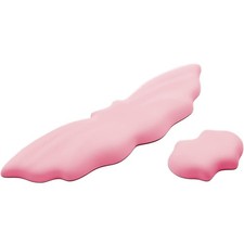Halloween Bat Keyboard Wrist Rest Set Ergonomic PU Leather Memory Foam Pink picture