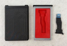 32GB Flash Drive 3D Printed Ultra Slim Shell and Magnetic Sliding Case Black Red picture