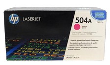 HP CE253A Magenta 504A Toner Cartridge Genuine picture