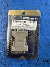 Micro Connectors, Inc. VGA (HDDB15) F to DVI-Analong M  Adapter  PLU #3471183 picture