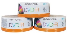 Memorex DVD-R Recordable 4.7GB 16x 75-Pack Spindle Blank Discs Brand New Sealed picture