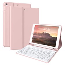 Aoub iPad Keyboard Case with Detachable Wireless Bluetooth Keyboard, Pencil picture