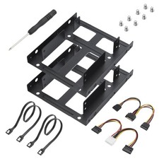 2 Pack Double-Deck SSD Mounting Bracket SSD Adapter 2.5