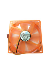 90mm x 25mm Computer Case Cooling UV Orange 3-Pin / 4-Pin Molex picture