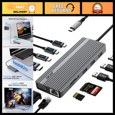 11-in-1 USB C Hub Multiport Adapter, 10Gbps Data Transfer, 4K@60Hz HDMI for Lapt picture