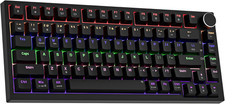 Mechanical Keyboard 75 Compact Percent Wired Backlit Hot Swappable Gaming Pc picture