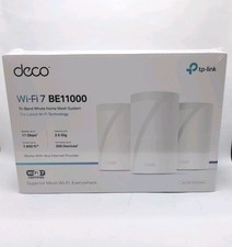 TP-Link Deco BE11000 Whole Home Mesh WiFi 7 System - BRAND NEW FACTORY SEALED picture