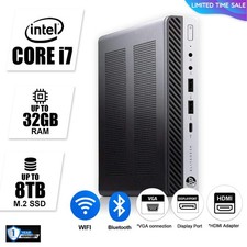 HP Mini Desktop Computer PC i7, up to 32GB RAM 1TB SSD,  Windows 11/10, WiFi picture