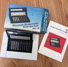 Tandy PC-6 Pocket Scientific Computer with Manual & Box Vintage Rare 26-3672 picture