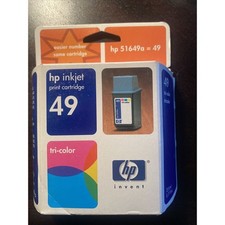 HP 49 Tri-Color Inkjet Print Cartridge Genuine OEM New 51649A Expired Dec 2002 picture