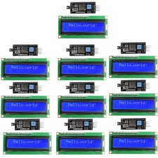 10 PCS I2C LCD1602 Display Module 16x2 Blue Backlight 5V Interface Screen Part picture