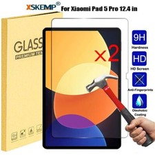 2Pcs For Xiaomi Pad 5 Pro 12.4 in Screen Protector Tempered Glass Anti Scratch picture