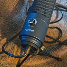 FIFINE USB Wired Microphone Plug & Play,Adjustable Tripod Black picture