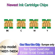 T40D1-T40D4 Ink Cartridge One Time Chip for Epson SureColor SC-T3100 SC-T5100 picture