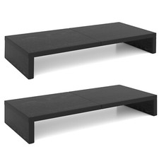 2 Pack Monitor Stand Riser-20 inch, Wood Monitor Stand for Desk Organization. picture