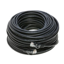 CAT5e Ethernet Patch Cable RJ-45 Internet Cord Black 25FT - 200FT Multi-Pack LOT picture