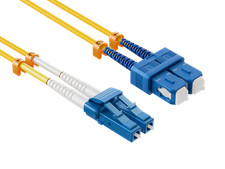 4m SC to LC Fiber Patch Cable Single Mode OS2 9/125 Duplex Yellow picture
