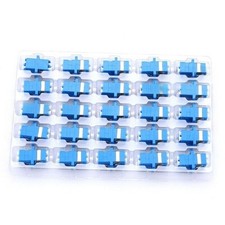 25Pcs LC to LC Duplex Fiber Optical Connector Optic Adapter Flange Coupler LC-LC picture