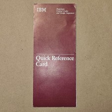 Vintage IBM ProPrinter Control Codes and Escape Sequence Quick Reference Card picture