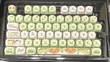 Cute Dog Keycaps - Green - Mechanical Keyboard Keycaps picture