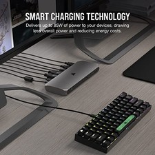CORSAIR TBT100 DP THUNDERBOLT™ 3 DOCK WITH DISPLAYPORT - 2X -  BLACK/GRAY picture