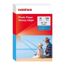 60 PCS Heavyweight Inkjet Glossy Photo Paper 11x17 Inch 65LB 250gsm A3 picture
