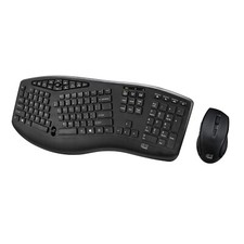 Adesso WKB-1600CB TruForm Media Wireless Ergonomic Keyboard & Optical Mouse C... picture