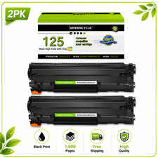 2PK High Yield 125 Toner Cartridge for Canon ImageClass LBP6000 LBP6030w MF3010 picture