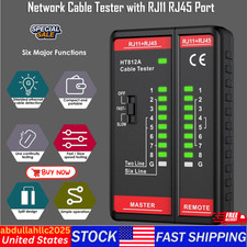 Network Cable Tester with RJ45 RJ11 Port, Ethernet Cable Tester Fast/Slow, POE picture