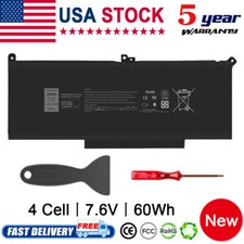F3YGT Replacement Battery for Dell Latitude 7280 7480 Full Capacity 7.6V 60Wh picture